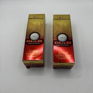 Pinnacle Gold Distance Golf Balls - 6 total (2 packs of 3 Golf Balls) Brand New